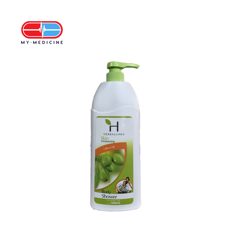 Herballines Skin Moisturizing Olive Oil Body Shower 1000 ml