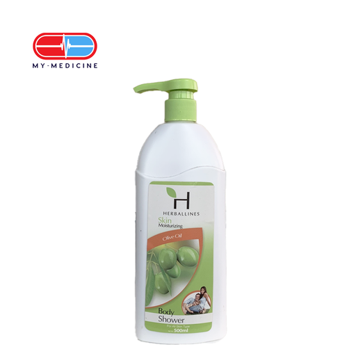 [CP040318] Herballines Skin Moisturizing Olive Oil Body Shower 500 ml